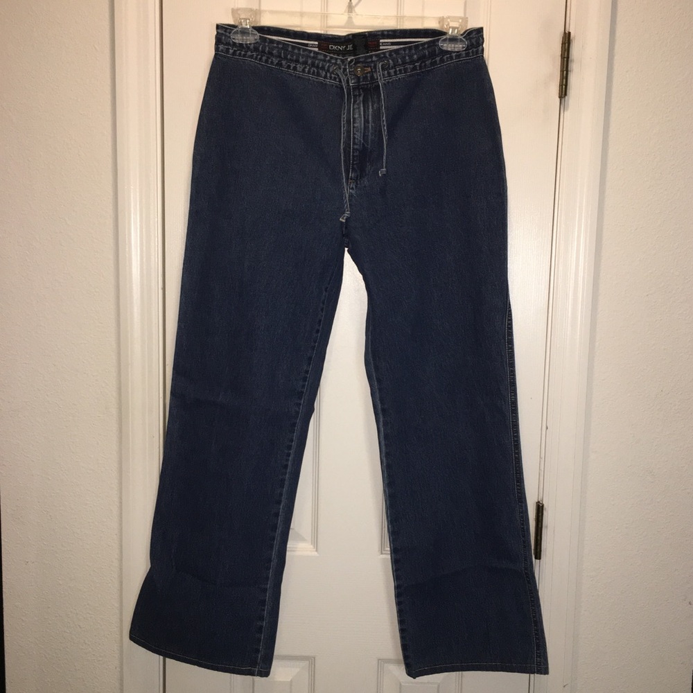 DKNY Jeans wide leg Trousers mid rise size Medium